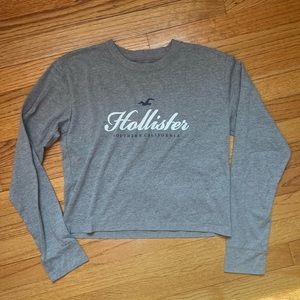 Hollister long sleeve shirt, size xxs, gray